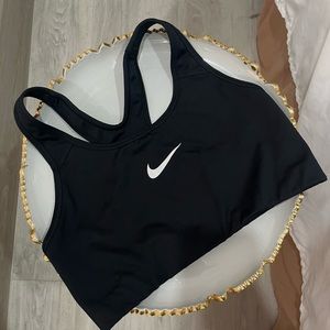 Nike black sports bra size M